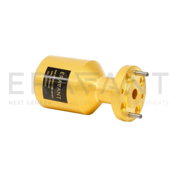 V-Band Scalar Feed Horn Antenna, 17 dBi Gain, 58 to 68 GHz, 0.141" Diameter Circular Waveguide