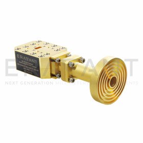 WR-28 Dual-Polarized Choke Flange Feed Horn Antenna