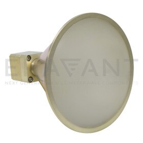 WR-42 Waveguide Lens Corrected Antenna