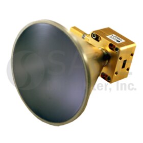 WR-28 Waveguide Circular Polarized Lens Corrected Antenna
