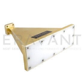 WR-28 Waveguide Lens Corrected Antenna 26.5 to 40 GHz