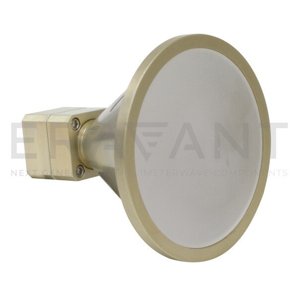 WR-28 Waveguide Lens Corrected Antenna 33 to 37 GHz