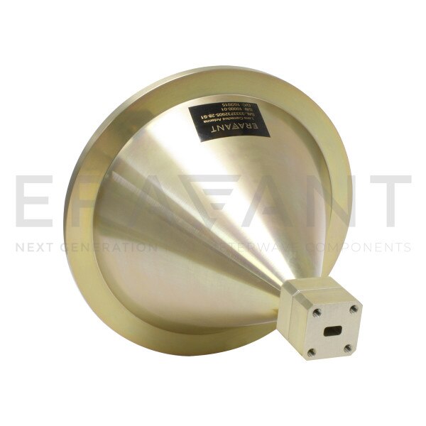WR-28 Waveguide Lens Corrected Antenna