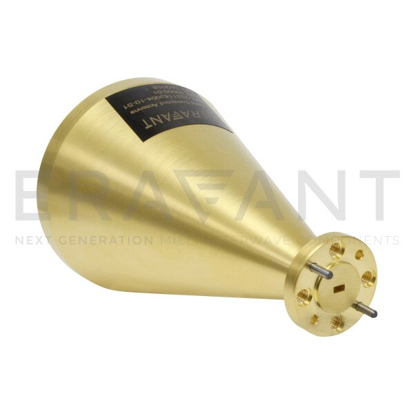 WR-10 Waveguide Lens Corrected Antenna 26 dBi Gain