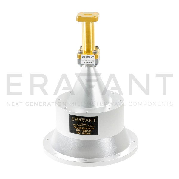 WR-28 Waveguide Spot-Focusing Lens Antenna