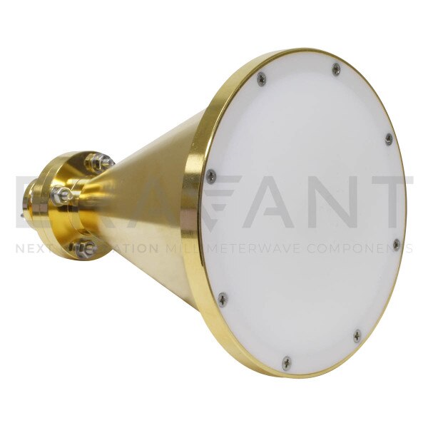 WR-15 Waveguide Spot-Focusing Lens Antenna