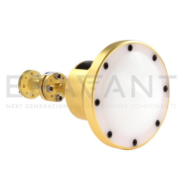 WR-12 Waveguide Spot-Focusing Lens Antenna