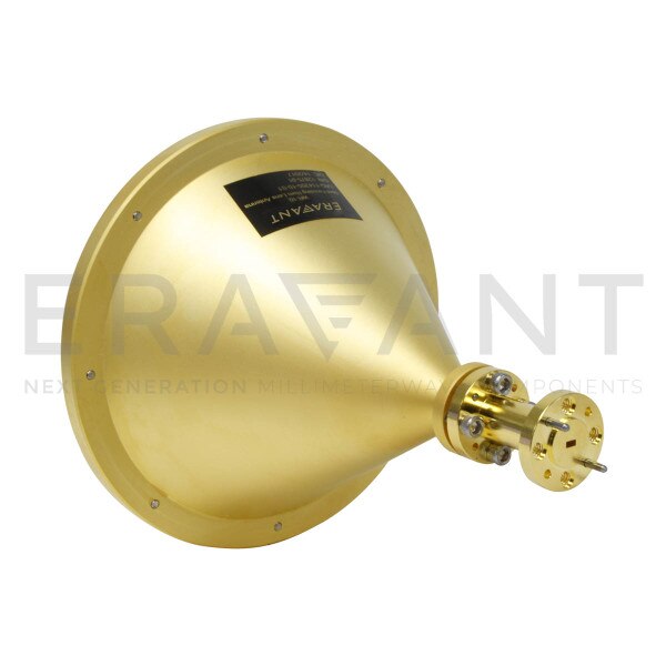 WR-10 Waveguide Spot-Focusing Lens Antenna 1.7" Focal Length