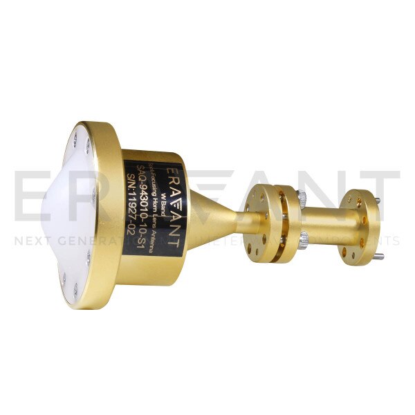 WR-10 Waveguide Spot-Focusing Lens Antenna 75 to 110 GHz