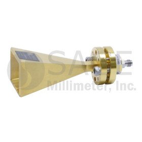 WR-10 Coaxial Rectangular Horn Antenna 1 mm (F), W-Band
