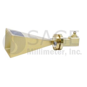 WR-10 Coaxial Rectangular Horn Antenna 75 to 110 GHz, 1 mm (F)