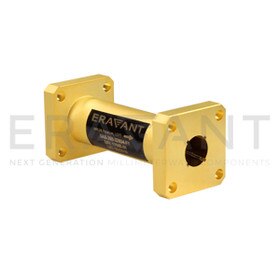WR-28 Linear to Circular Polarizer, 26 to 33 GHz, 1.1 Axial Ratio, 0.328" Diameter Circular Waveguide
