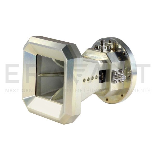 Broadband Dual-Polarized Quad-Ridged Horn 6 to 24.5 GHz
