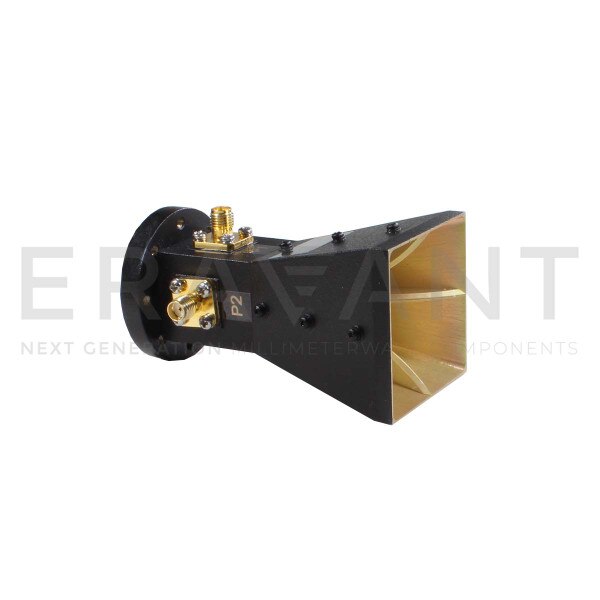 Broadband Dual-Polarized Quad-Ridged Horn 25 dB Isolation