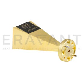 WR-19 Waveguide Standard Gain Horn Antenna, 24 dBi Gain, U-Band