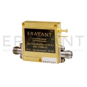 Broadband Low Noise Amplifier, 1 to 18 GHz, 30 dB Gain, 2.5 dB Noise Figure, SMA (F)