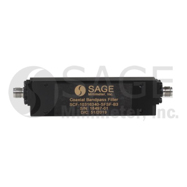 SMA Coaxial Bandpass Filter 2 to 18 GHz