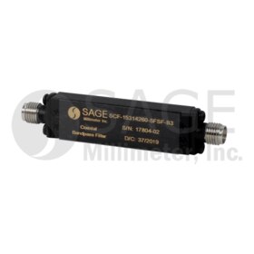 SMA Coaxial Bandpass Filter 16.25 to 16.55 GHz