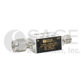 2.92 mm Coaxial Lowpass Filter DC to 20 GHz