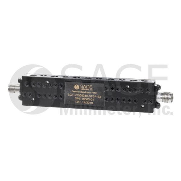 SMA Coaxial Bandpass Filter 18 to 26.1 GHz