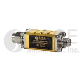 2.92 mm Coaxial Lowpass Filter DC to 25 GHz