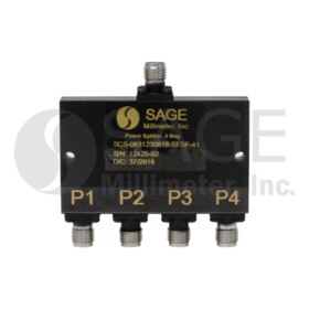 4-Way Coaxial Power Splitter 1 to 18 GHz