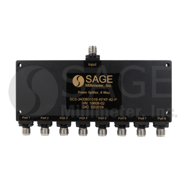 8-Way Coaxial Power Splitter 12.4 to 18 GHz