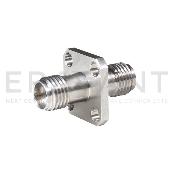 4 Hole Panel Mount Coaxial Adapter Thermal Vacuum Safe