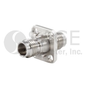 4 Hole Panel Mount Coaxial Adapter 2.4 mm (F) to 2.4 mm (F)