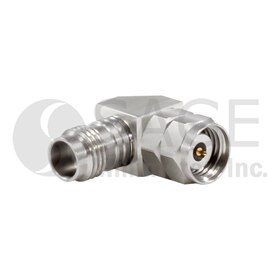 Right Angle (90°) Coaxial Adapter 2.4 mm (F) to 2.4 mm (M)