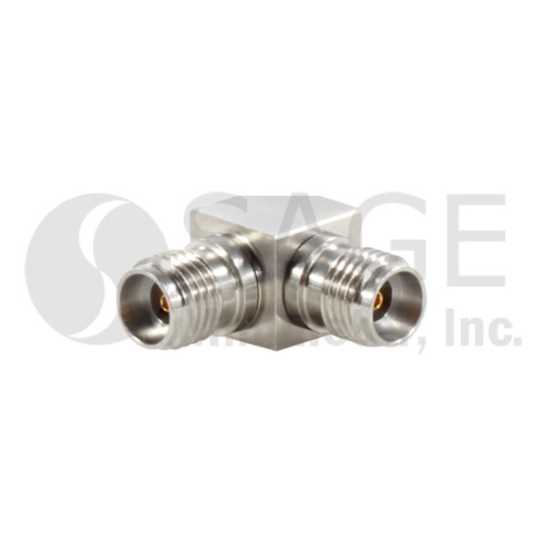 Right Angle (90°) Coaxial Adapter 2.92 mm (F) to 2.92 mm (F)