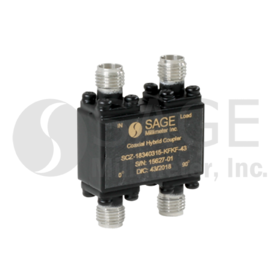 90 Degree Coaxial Hybrid Coupler 4 to 12.4 GHz