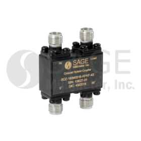 90 Degree Coaxial Hybrid Coupler 10 to 26.5 GHz