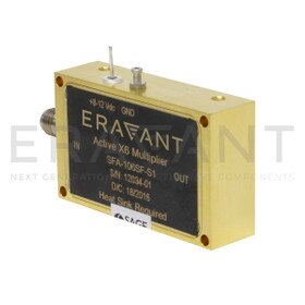 X3 Active Frequency Multiplier 75 to 110 GHz, +13 dBm Output Power, WR-10 Waveguide, W-Band | Eravant