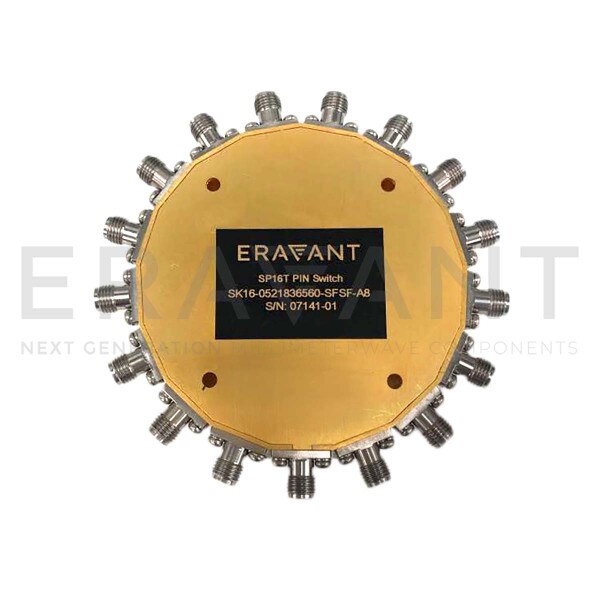 Absorptive SP16T PIN Diode Switch, 2.92 mm, 0.5 to 40 GHz