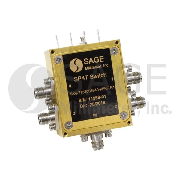 Ka-Band Reflective SP4T PIN Diode Switch, Limited Run