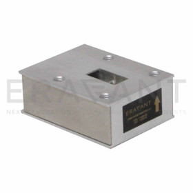 K-Band Junction Isolator, 18.6 to 21.4 GHz, 20 dB Isolation, WR-42 Waveguide, Thermal Vacuum Safe