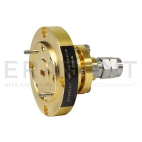 WR-10 Bulkhead Waveguide to Coax Adapter