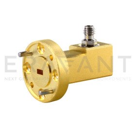 WR-12 Waveguide to Coax Adapter Right Angle