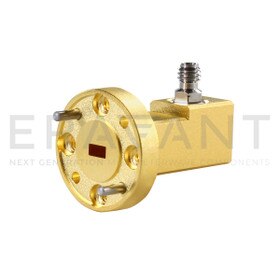 WR-15 Waveguide to Coax Adapter Right Angle