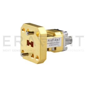 Waveguide to Coax Adapter, Double Ridged, WRD-180 Waveguide to 2.92 mm (M), End Launch