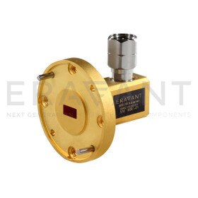 WR-19 Waveguide to Coax Adapter Right Angle, WR-19 Waveguide to 2.4 mm (M)