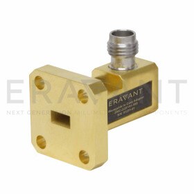 WR-22 Waveguide to Coax Adapter Non-Standard UG-599/U-M Square Flange