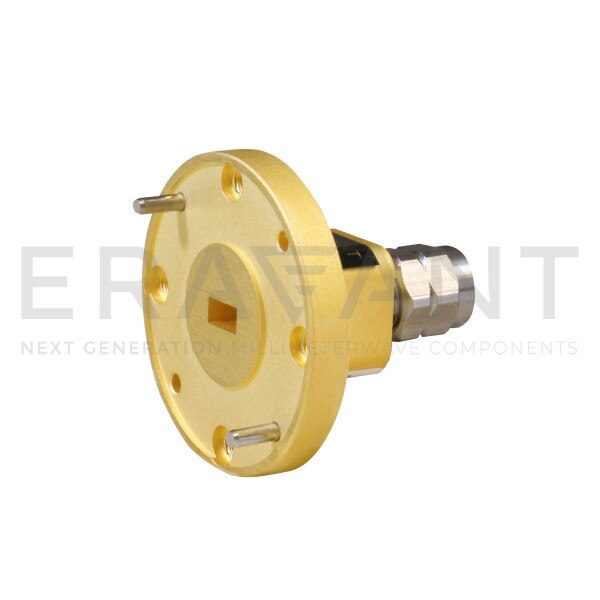 WR-22 Waveguide to Coax Adapter End Launch, WR-22 Waveguide to 2.4 mm (M)