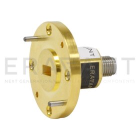 WR-22 Waveguide to Coax Adapter End Launch, Thermal Vacuum Safe
