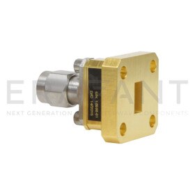WR-28 Waveguide to Coax Adapter End Launch, WR-28 Waveguide to 2.92 mm (M)
