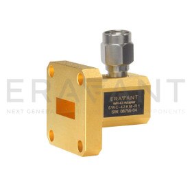 WR-42 Waveguide to Coax Adapter WR-42 Waveguide to 2.92 mm (M), Right Angle