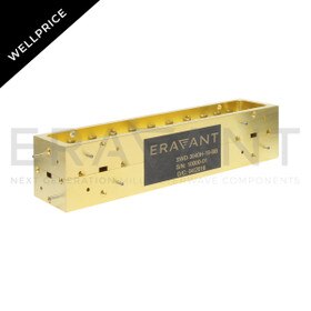 4-Port Bi-directional Directional Coupler, Wellprice, 33 to 50 GHz, 30 dB Coupling, 25 dB Directivity, WR-22 Waveguide, Q-Band