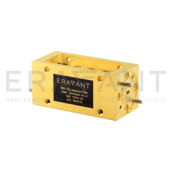 WR-10 Waveguide Lowpass Filter 70 to 118 GHz
