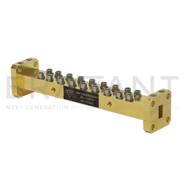 WR-28 Waveguide Bandpass Filter 29 to 35 GHz Passband